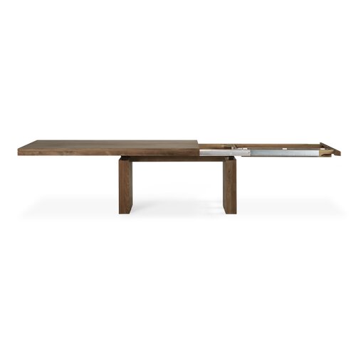 Ethnicraft Double uitschuifbare eettafel teak 200/300 x 100 Ethnicraft Double uitschuifbare eettafel teak 200/300 x 100