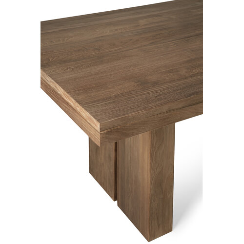 Ethnicraft Double uitschuifbare eettafel teak 200/300 x 100 Ethnicraft Double uitschuifbare eettafel teak 200/300 x 100