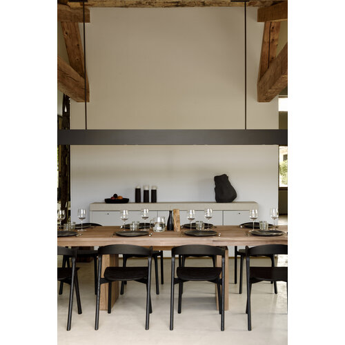 Ethnicraft Double uitschuifbare eettafel teak 200/300 x 100 Ethnicraft Double uitschuifbare eettafel teak 200/300 x 100