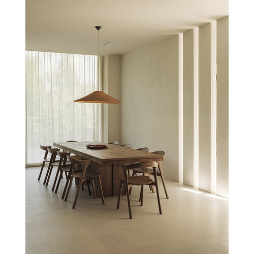 Ethnicraft Double uitschuifbare eettafel teak 200/300 x 100 Ethnicraft Double uitschuifbare eettafel teak 200/300 x 100