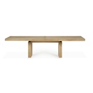 Ethnicraft Double uitschuifbare eettafel eik 200/300 x 100 Ethnicraft Double uitschuifbare eettafel eik 200/300 x 100