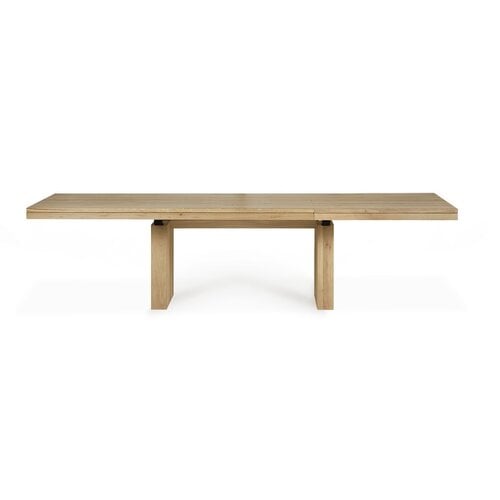 Ethnicraft Double uitschuifbare eettafel eik 200/300 x 100 Ethnicraft Double uitschuifbare eettafel eik 200/300 x 100