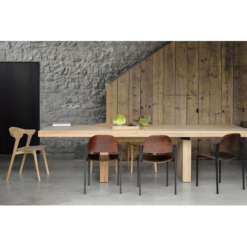 Ethnicraft Double uitschuifbare eettafel eik 200/300 x 100 Ethnicraft Double uitschuifbare eettafel eik 200/300 x 100