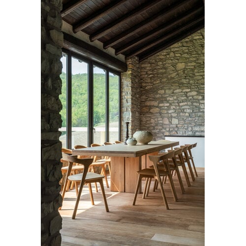 Ethnicraft Double uitschuifbare eettafel eik 200/300 x 100 Ethnicraft Double uitschuifbare eettafel eik 200/300 x 100