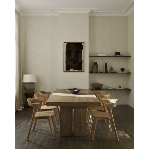 Ethnicraft Double uitschuifbare eettafel eik 200/300 x 100 Ethnicraft Double uitschuifbare eettafel eik 200/300 x 100