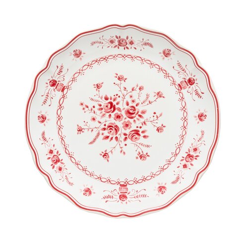 COSTA NOVA Vila dessertbord wit rood 21 cm