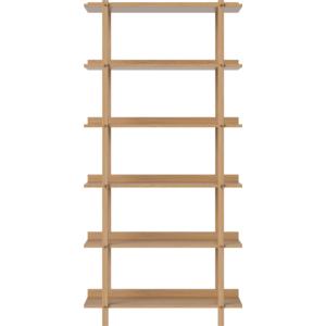 Bolia Étagère murale Bolia Kari en chêne naturel huilé l 90 x H 185 cm Bolia Étagère murale Bolia Kari en chêne naturel huilé l 90 x H 185 cm
