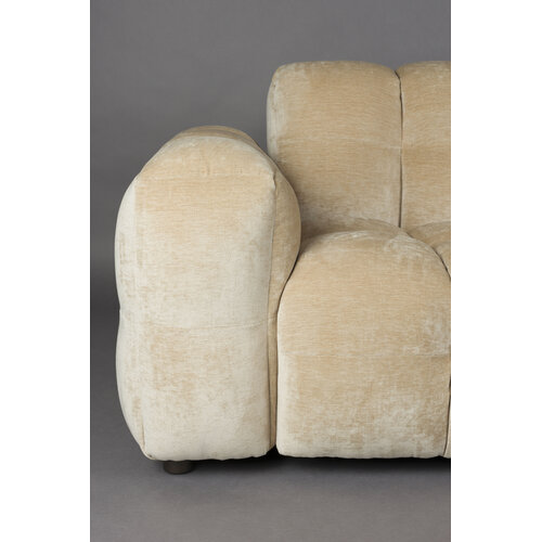 Dutchbone Hackman sofa 4,5 zit velours beige