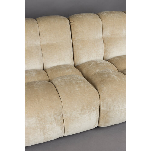 Dutchbone Hackman sofa 4,5 zit velours beige