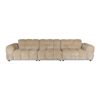 Hackman sofa 4,5 zit velours beige