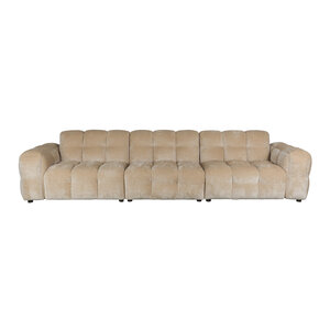 Dutchbone Canapé 4,5 places Dutchbone Hackman en velours beige Dutchbone Canapé 4,5 places Dutchbone Hackman en velours beige