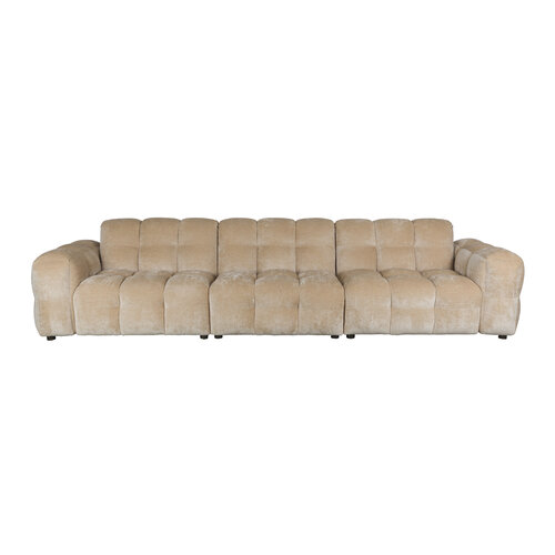 Dutchbone Hackman sofa 4,5 zit velours beige