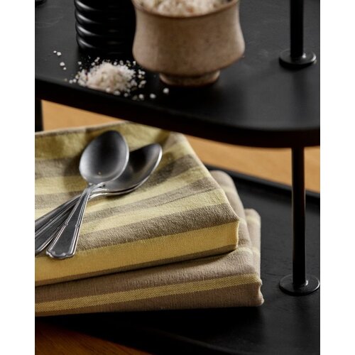 nordal Rafu keukenhanddoek gestreept geel/beige nordal Rafu keukenhanddoek gestreept geel/beige