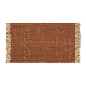 Ferm Living Paillasson Ferm Living Block rouge brique foncé/naturel 80 x 50 cm Ferm Living Paillasson Ferm Living Block rouge brique foncé/naturel 80 x 50 cm