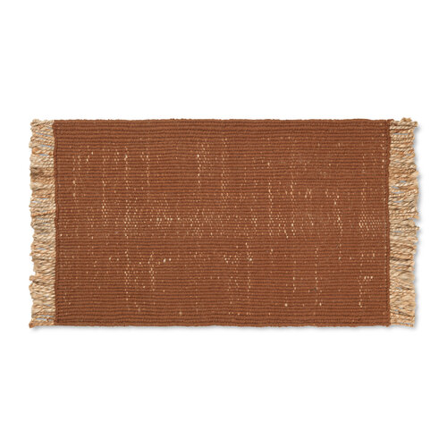 Ferm Living Block deurmat 80 x 50 cm Brick/Natural Ferm Living Block deurmat 80 x 50 cm Brick/Natural