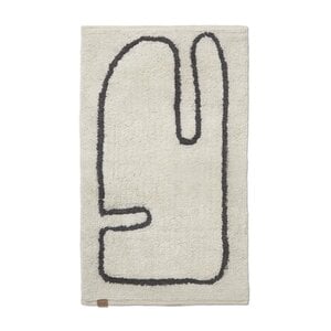 Ferm Living Lay wasbare mat Off-white/Coffee Ferm Living Lay wasbare mat Off-white/Coffee