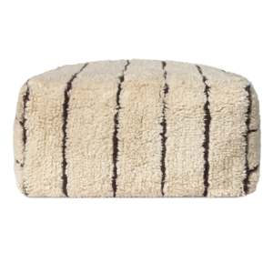 Lorena Canals Pouf Lines | Coton naturel - vida design Lorena Canals Pouf Lines | Coton naturel - vida design