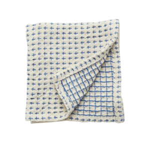 nordal Heze vaatdoek gewafeld - wit/blauw - set van 3 nordal Heze vaatdoek gewafeld - wit/blauw - set van 3