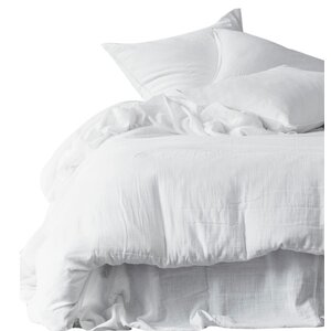 Haomy Lot de 2 taies d’oreiller Haomy Mykonos en coton blanc 50 x 70 cm Haomy Lot de 2 taies d’oreiller Haomy Mykonos en coton blanc 50 x 70 cm