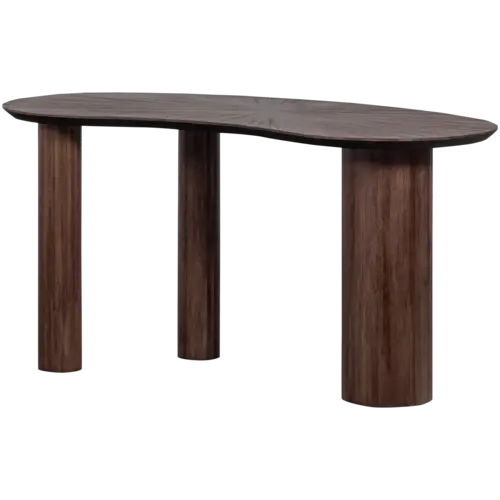 WOOOD Sun organische bureautafel gerecycleerde teak bruin WOOOD Sun organische bureautafel gerecycleerde teak bruin