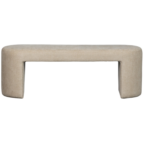 WOOOD Jacob gestoffeerd bankje naturel WOOOD Jacob gestoffeerd bankje naturel