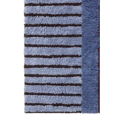 Lorena Canals Color on indigo blue wasbaar tapijt