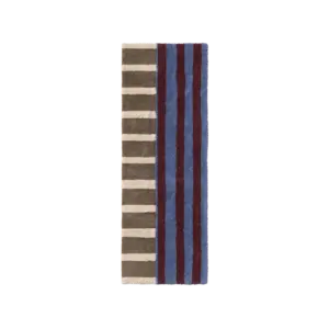 Lorena Canals Color on indigo blue tapijtloper 80 x 230