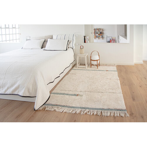 Lorena Canals Lanes wasbaar tapijt vintage blue Lorena Canals Lanes wasbaar tapijt vintage blue