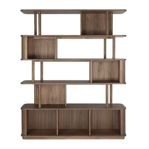 Zuiver Barbier boekenkast walnoot Zuiver Barbier boekenkast walnoot