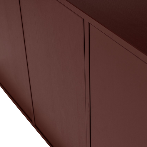 WOOOD Merel dressoir grenen bordeauxrood