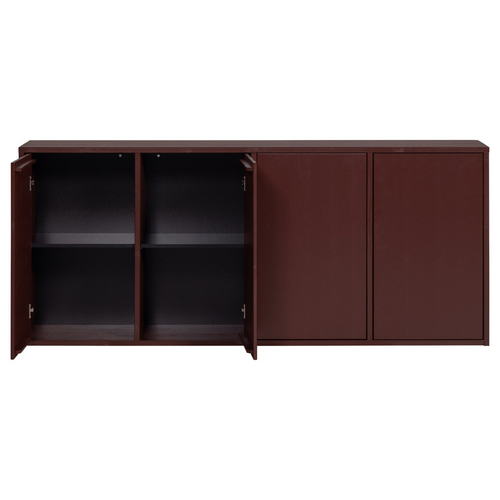 WOOOD Merel dressoir grenen bordeauxrood