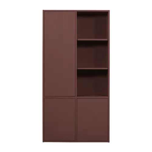 WOOOD Merel opbergkast bordeaux