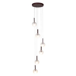 It’s about RoMi Murano suspension 6 boules bordeaux