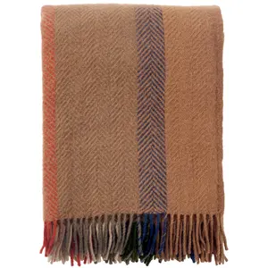 Klippan Birka plaid autumn clay