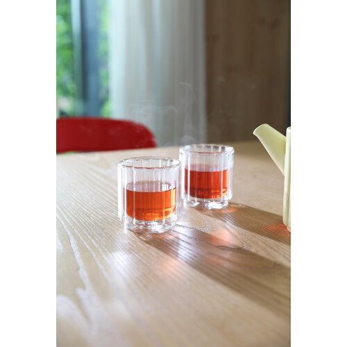 &Klevering Tube glas helder - set van 2