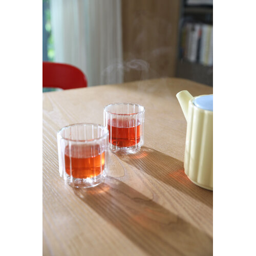 &Klevering Tube glas helder - set van 2