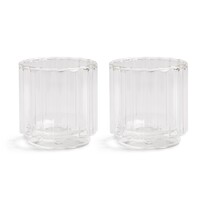 Tube glas helder - set van 2