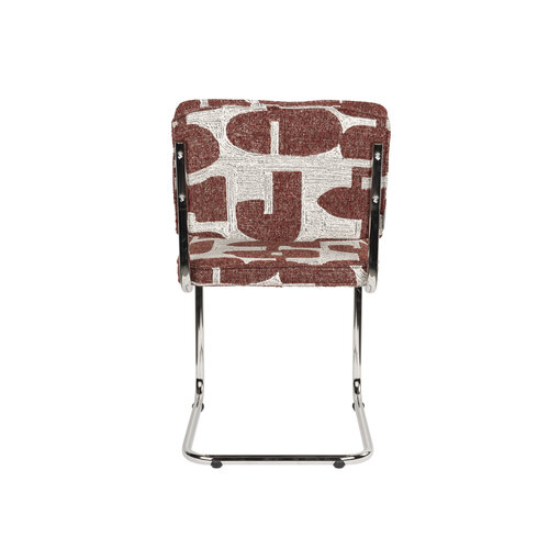 Zuiver Ridge deco symbols eetkamerstoel rood Zuiver Ridge deco symbols eetkamerstoel rood