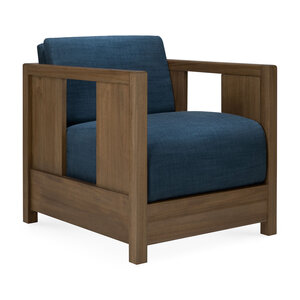 Ethnicraft Roan loungestoel teak wild brown Ethnicraft Roan loungestoel teak wild brown