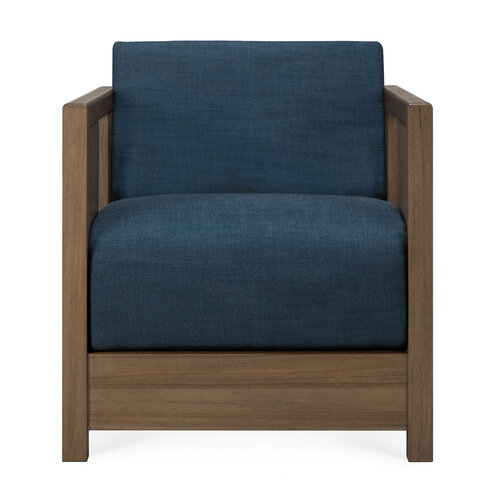 Ethnicraft Roan loungestoel teak wild brown