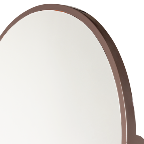WOOOD Solari miroir sur pied bois brillant brun foncé WOOOD Solari miroir sur pied bois brillant brun foncé