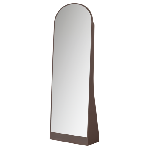WOOOD Solari miroir sur pied bois brillant brun foncé WOOOD Solari miroir sur pied bois brillant brun foncé