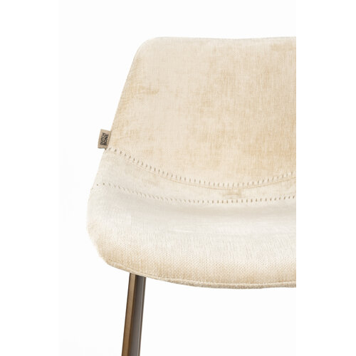 Dutchbone Franky tabouret de bar beige H assise 65 Dutchbone Franky tabouret de bar beige H assise 65