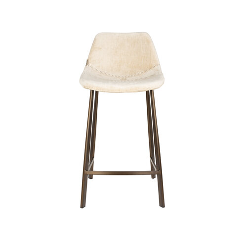 Dutchbone Franky tabouret de bar beige H assise 65 Dutchbone Franky tabouret de bar beige H assise 65