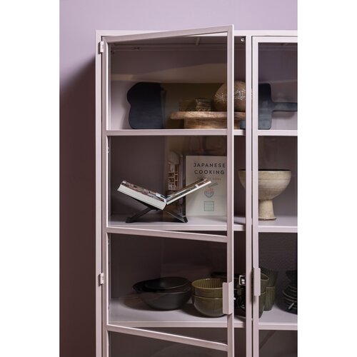 WOOOD Ronja vitrinekast xl metaal soft pink WOOOD Ronja vitrinekast xl metaal soft pink