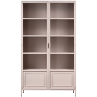 Ronja vitrinekast xl metaal soft pink