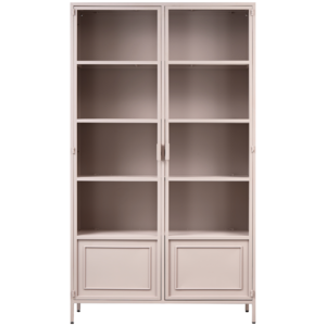 WOOOD Ronja vitrinekast xl metaal soft pink WOOOD Ronja vitrinekast xl metaal soft pink