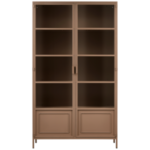 WOOOD Ronja vitrinekast xl metaal military brown WOOOD Ronja vitrinekast xl metaal military brown
