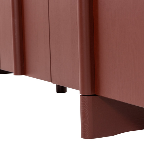 WOOOD Basu dressoir grenen bordeauxrood WOOOD Basu dressoir grenen bordeauxrood