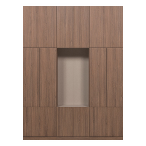 WOOOD Build combinaison d'armoires murales 162 cm décor chêne brun
